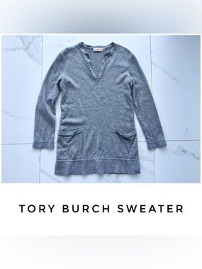 Tory Burch sweater size Extra Small grey cashmere